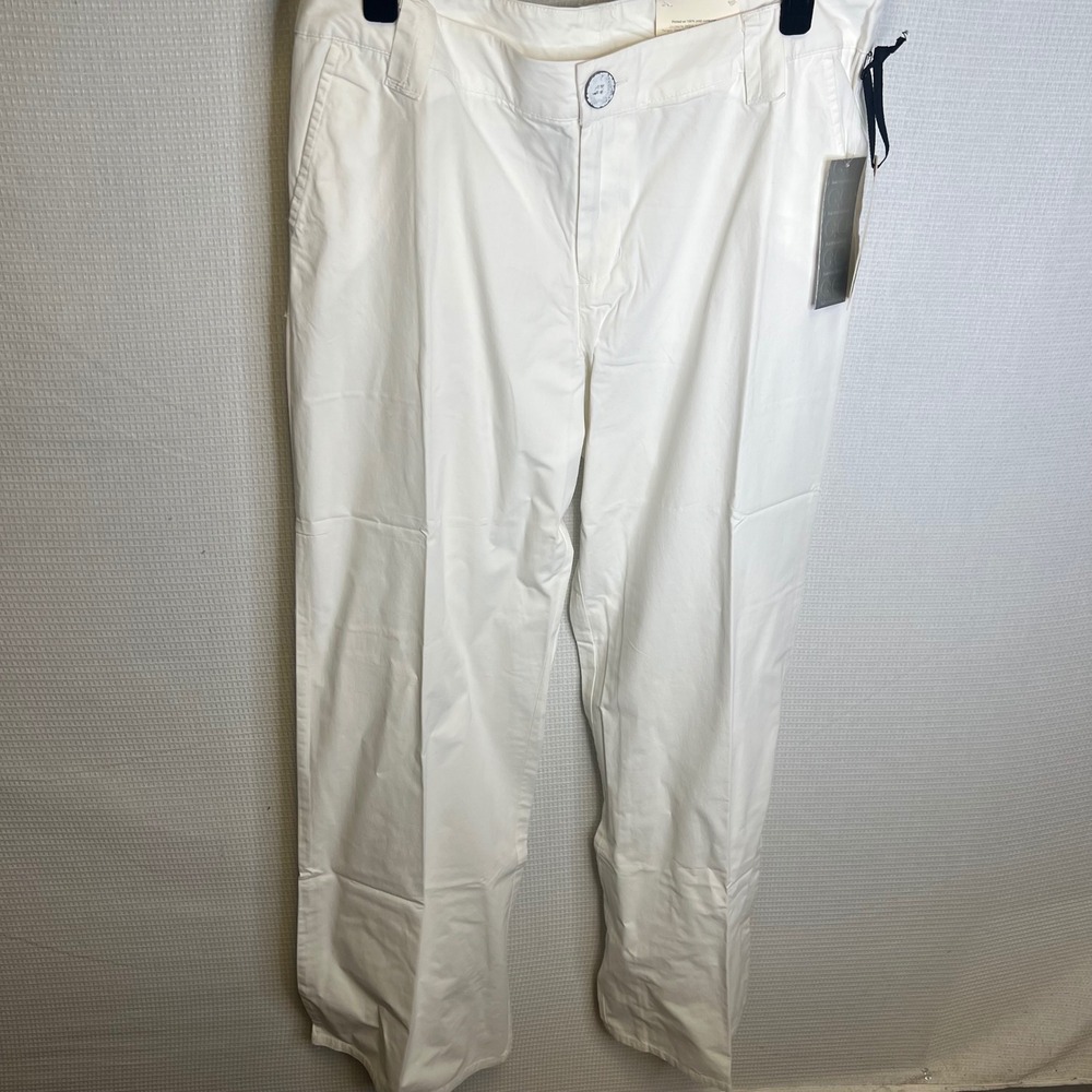 Rogan for Target Women White 100% Organic Cotton Utility Straight Leg Pants 13